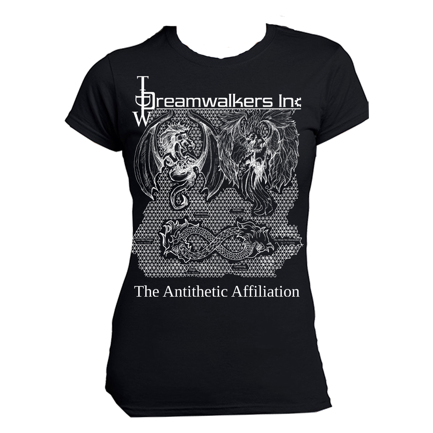 Antithetic Affiliation T-Shirt Girly Black