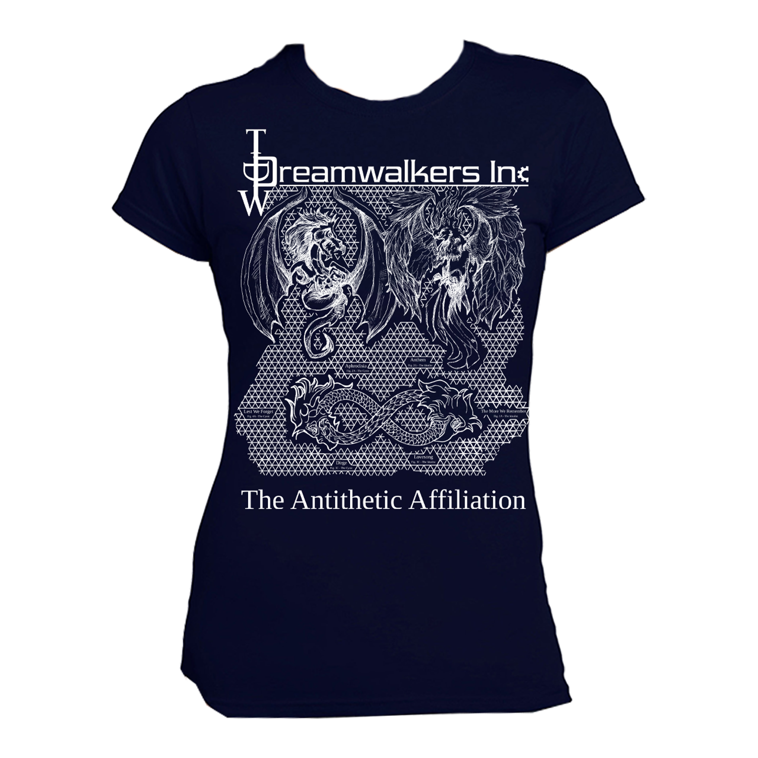 Antithetic Affiliation T-Shirt Girly Navy